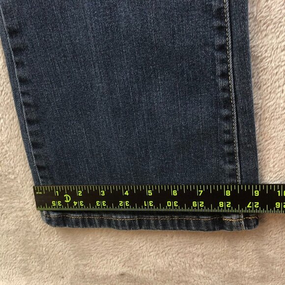 Aeropostale Womens Hailey Flare Jeans Size 9/10 Short Blue Dark Denim Y2K Casual - Picture 10 of 16